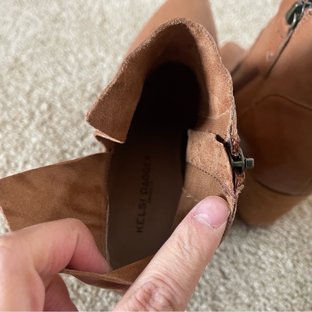 Kelsi Dagger brown ankle block boots size 6.5 - Picture 4 of 6